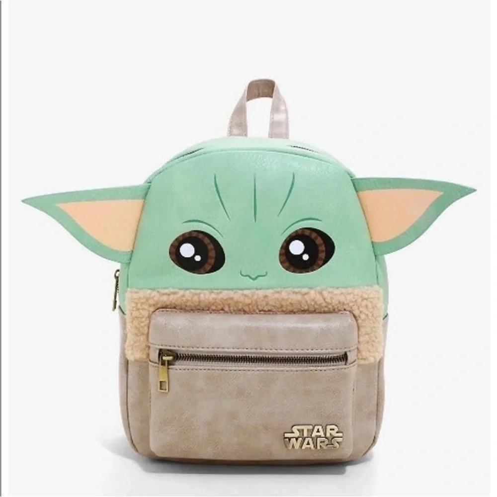 Star Wars l Backpack - Green and Beige Baby Yoda Like new